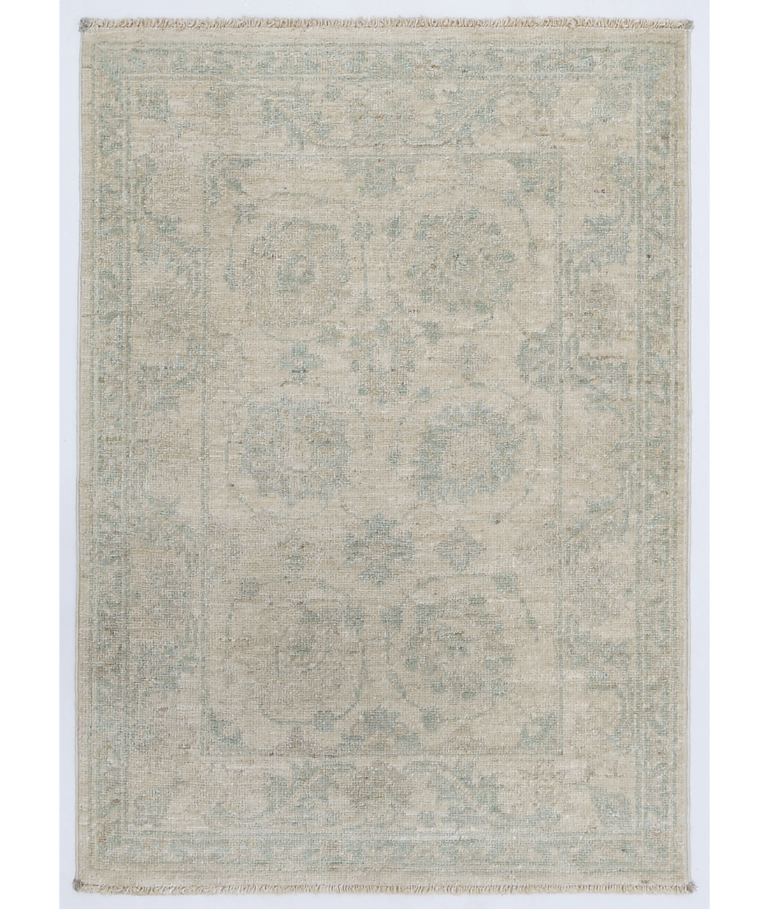 Hand Knotted Serenity Wool Rug 2' 1" X 3' 0" 2' 1" X 3' 0" (63 X 91) / Ivory / Ivory