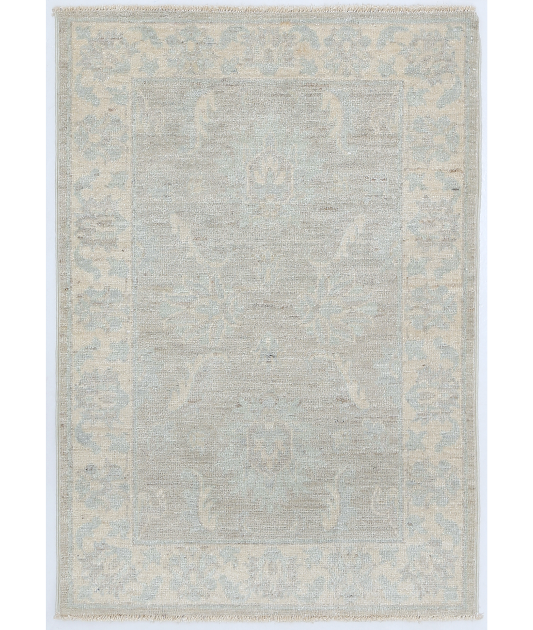 Hand Knotted Serenity Wool Rug 2' 2" X 3' 1" 2' 2" X 3' 1" (66 X 94) / Ivory / Ivory