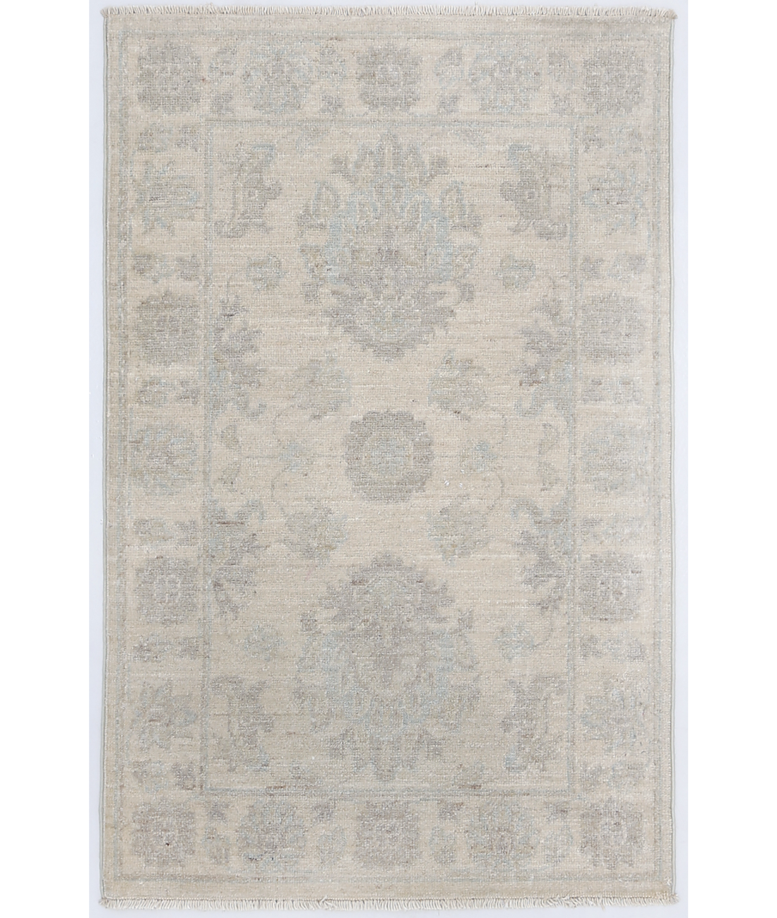 Hand Knotted Serenity Wool Rug 2' 0" X 3' 0" 2' 0" X 3' 0" (61 X 91) / Ivory / Ivory