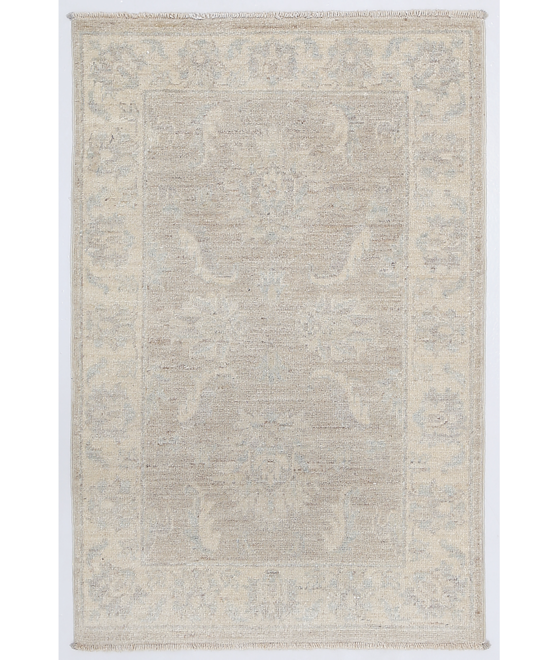 Hand Knotted Serenity Wool Rug 2' 1" X 3' 1" 2' 1" X 3' 1" (63 X 94) / Beige / Ivory