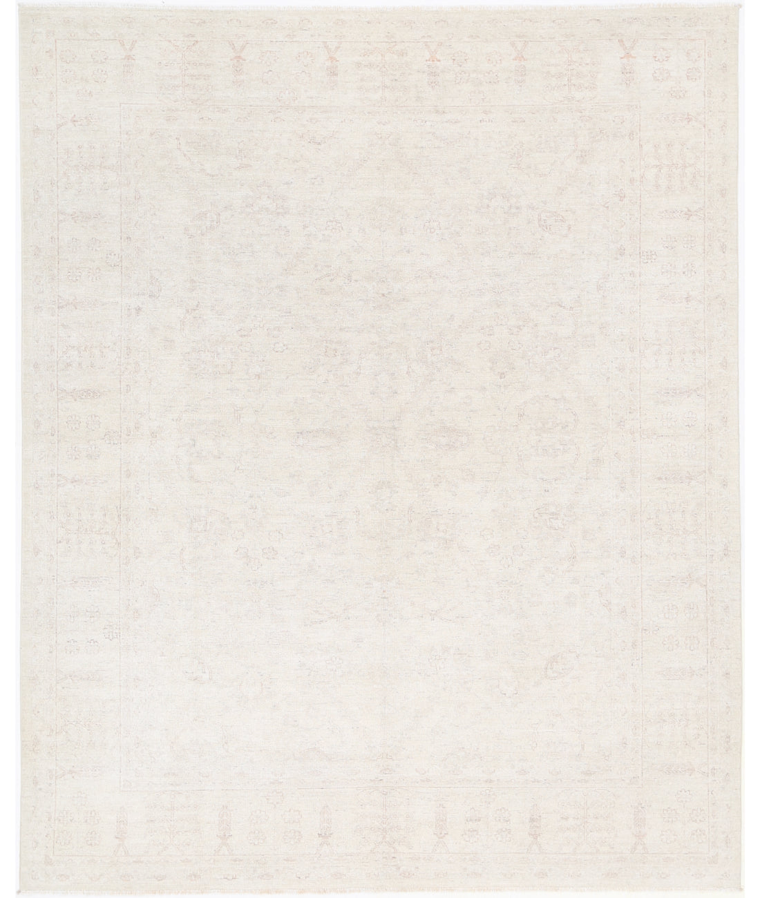 Serenity 8' 0" X 9' 10" Hand-Knotted Wool Rug 8' 0" X 9' 10" (244 X 300) / Ivory / Ivory
