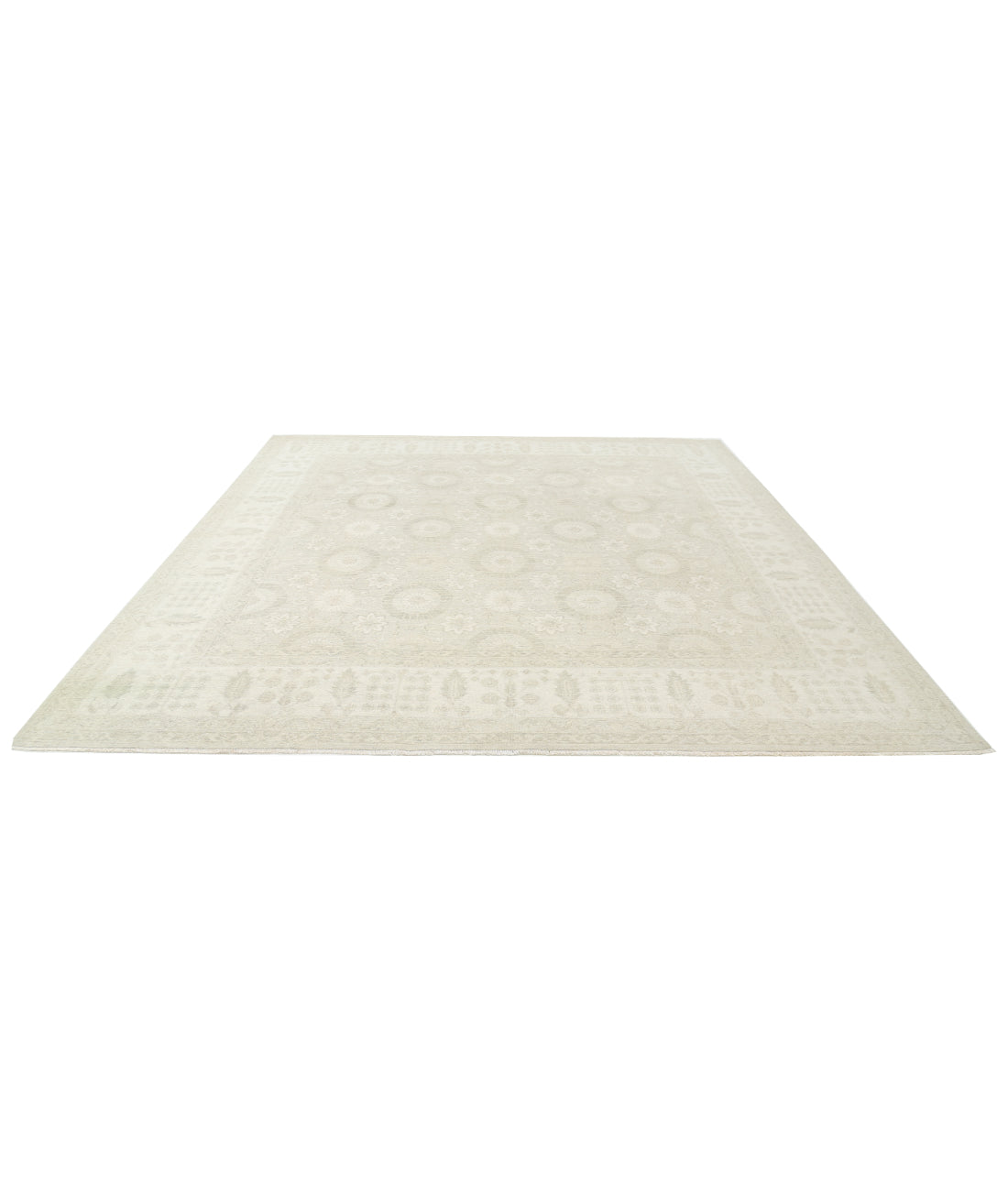 Serenity 10' 5" X 10' 9" Hand-Knotted Wool Rug 10' 5" X 10' 9" (318 X 328) / Grey / Ivory