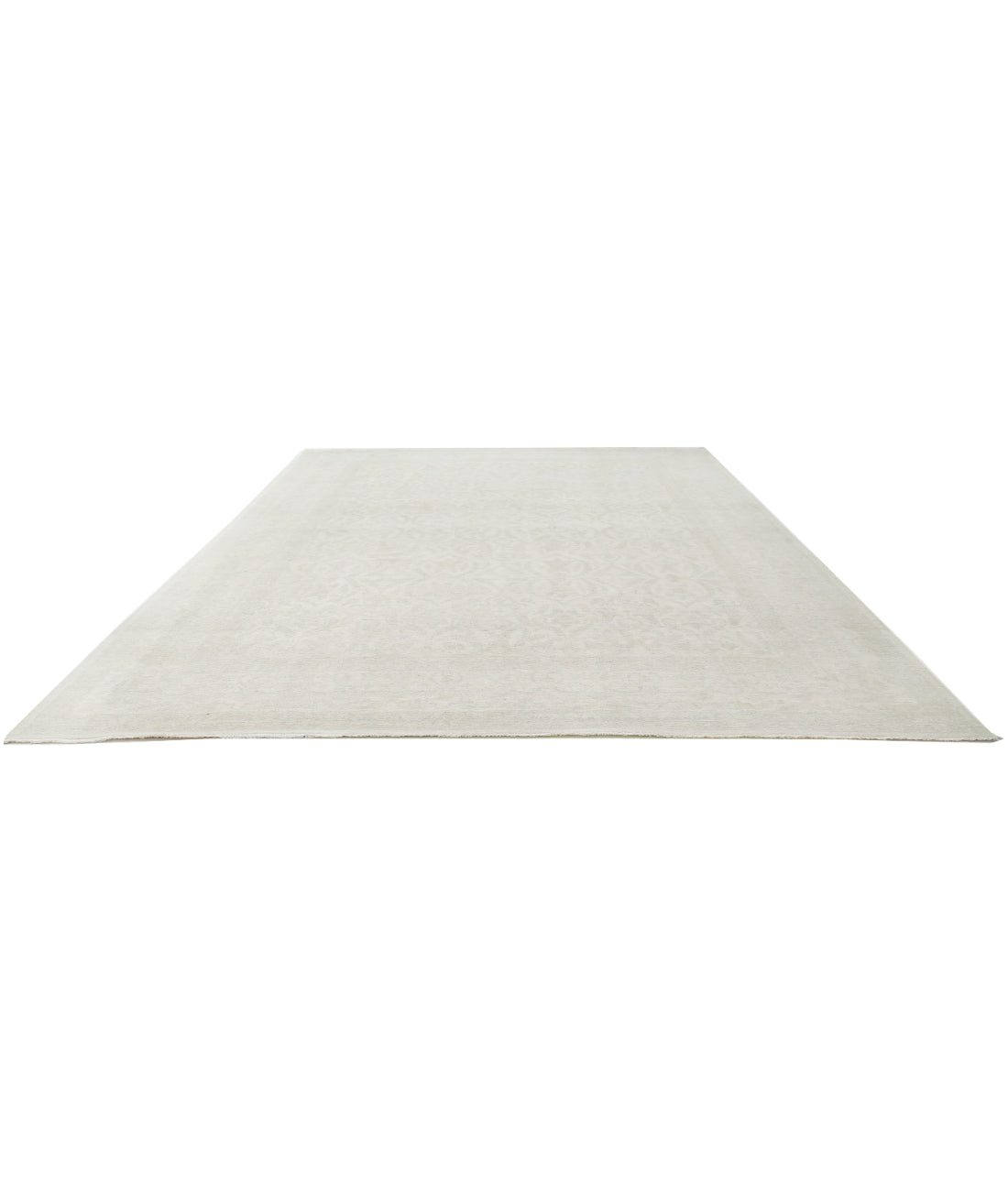 Serenity 11' 10" X 16' 9" Hand-Knotted Wool Rug 11' 10" X 16' 9" (361 X 511) / Ivory / Blue