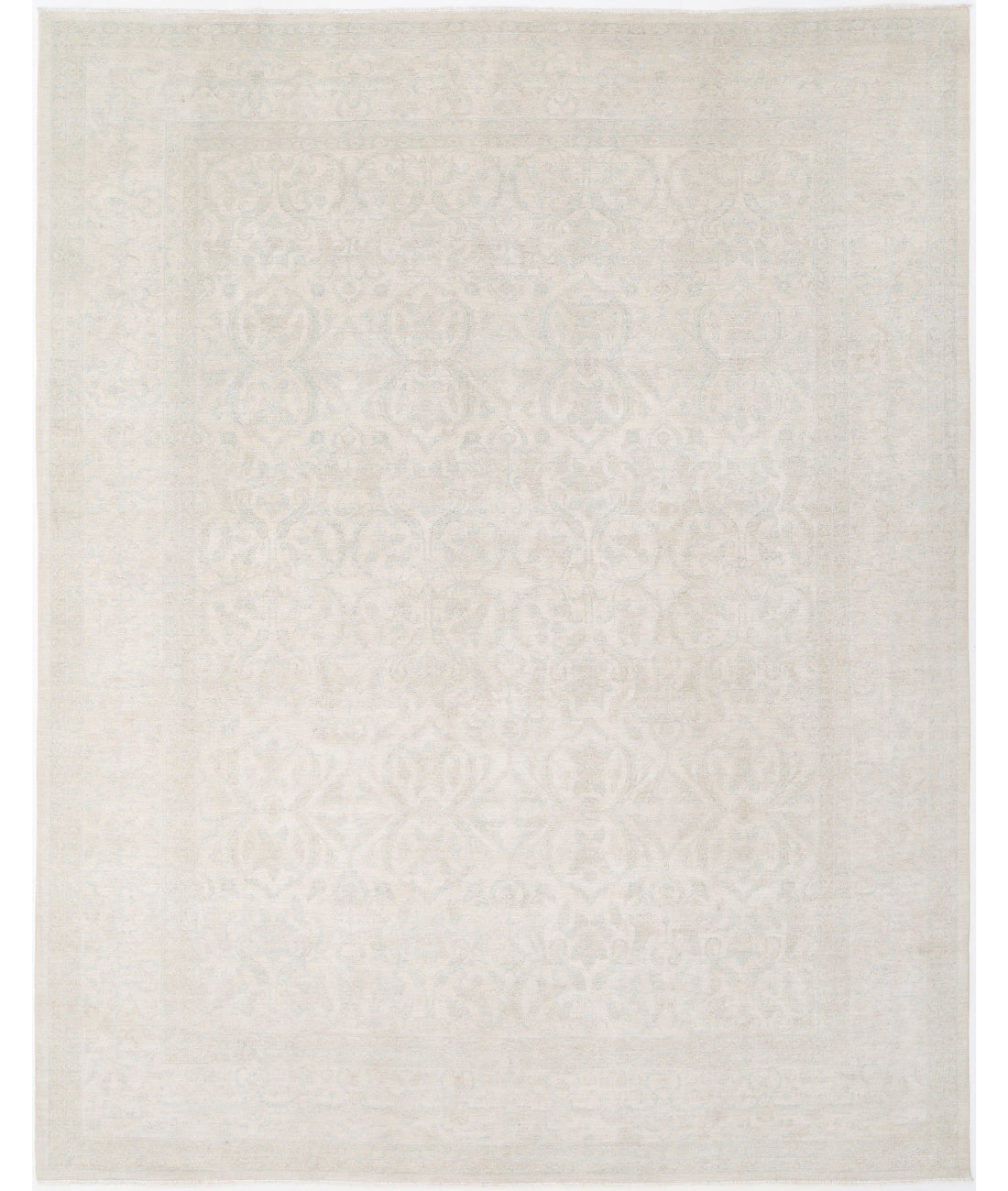 Serenity 11' 10" X 16' 9" Hand-Knotted Wool Rug 11' 10" X 16' 9" (361 X 511) / Ivory / Blue