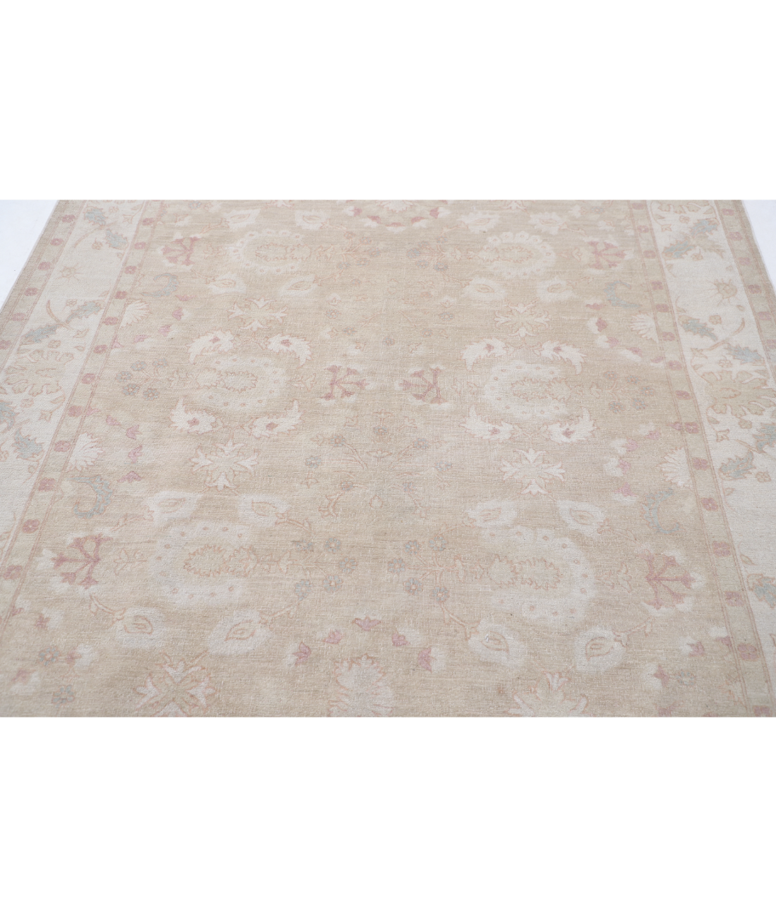 Hand Knotted Serenity Wool Rug 6' 3" X 8' 6" 6' 3" X 8' 6" (191 X 259) / Brown / Ivory