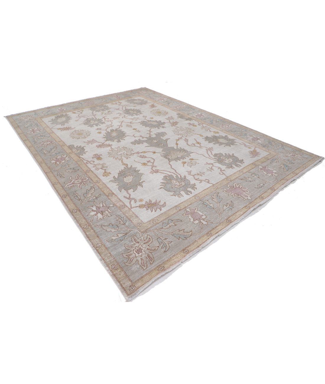 Hand Knotted Serenity Wool Rug 8' 10" X 11' 8" 8' 10" X 11' 8" (269 X 356) / Brown / Grey