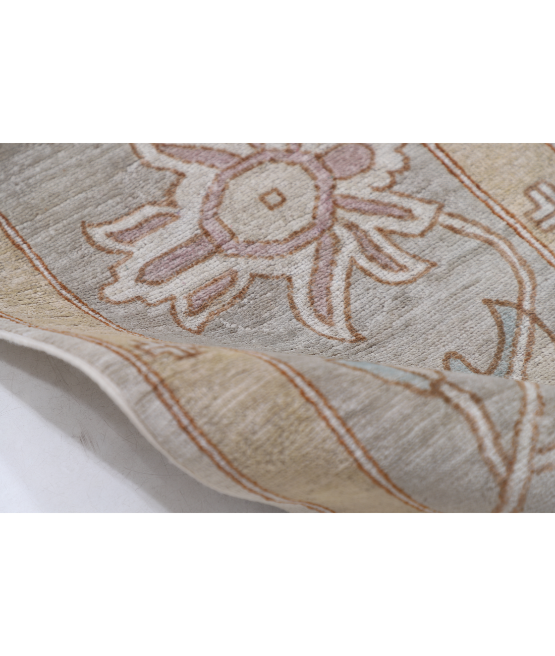 Hand Knotted Serenity Wool Rug 8' 10" X 11' 8" 8' 10" X 11' 8" (269 X 356) / Brown / Grey