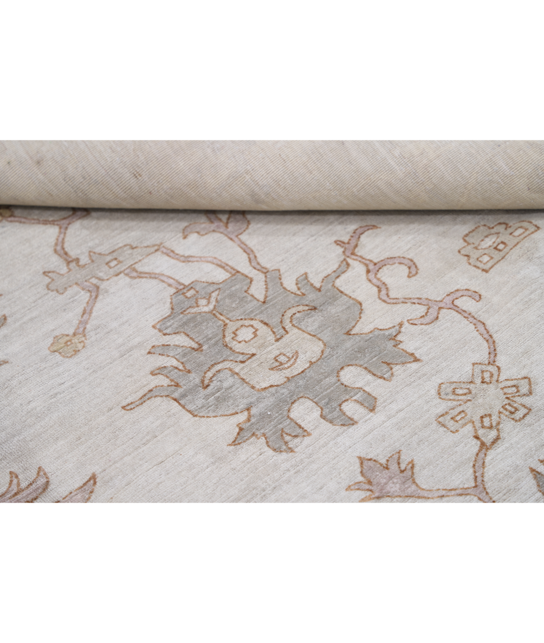 Hand Knotted Serenity Wool Rug 8' 10" X 11' 8" 8' 10" X 11' 8" (269 X 356) / Brown / Grey