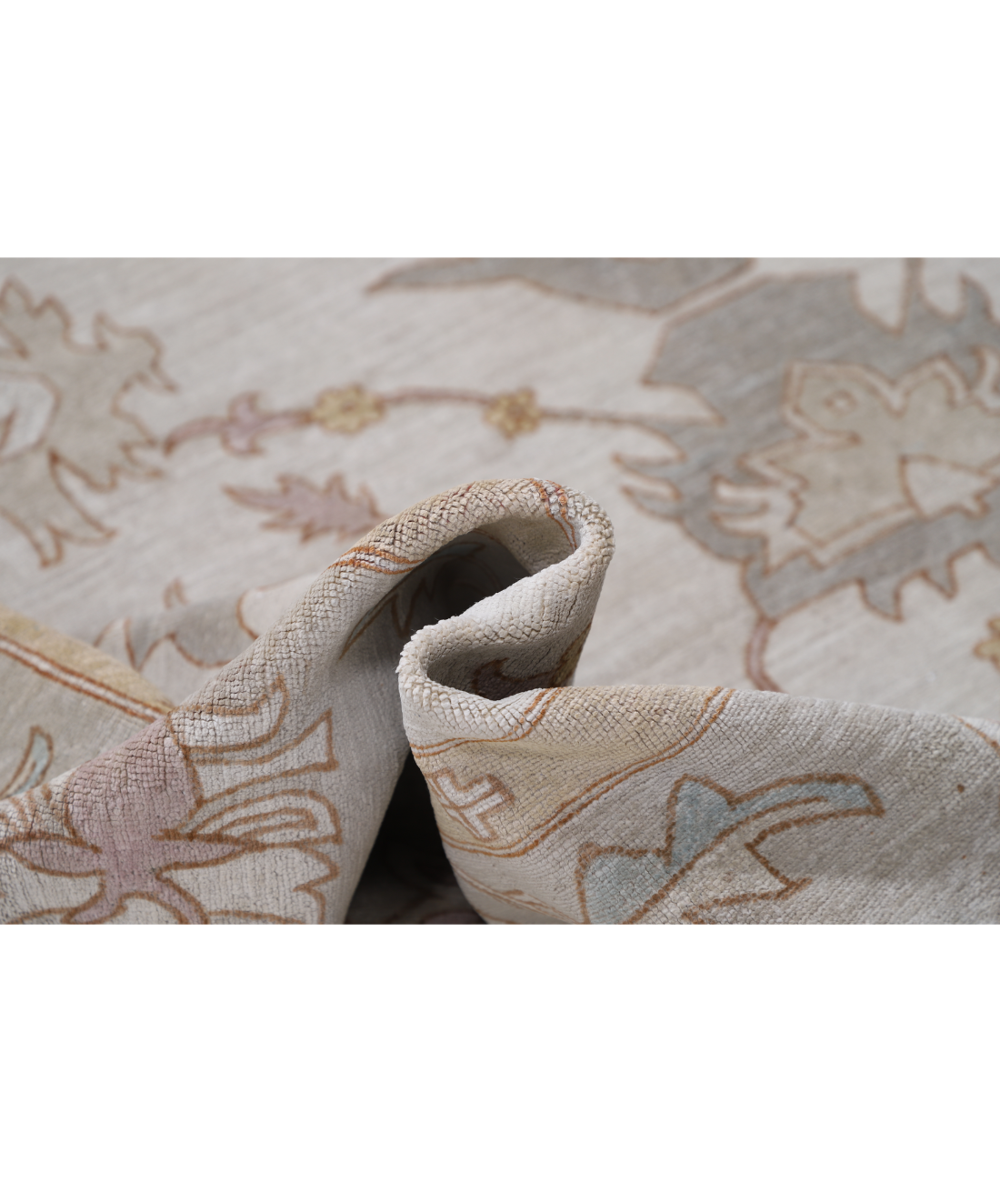 Hand Knotted Serenity Wool Rug 8' 10" X 11' 8" 8' 10" X 11' 8" (269 X 356) / Brown / Grey