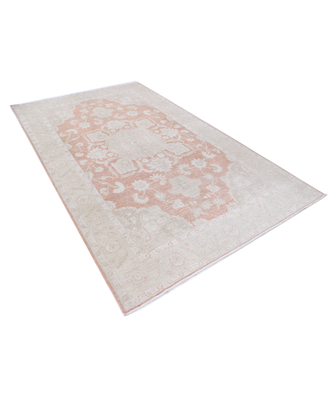 Hand Knotted Serenity Wool Rug 5' 9" X 9' 6" 5' 9" X 9' 6" (175 X 290) / Red / Ivory