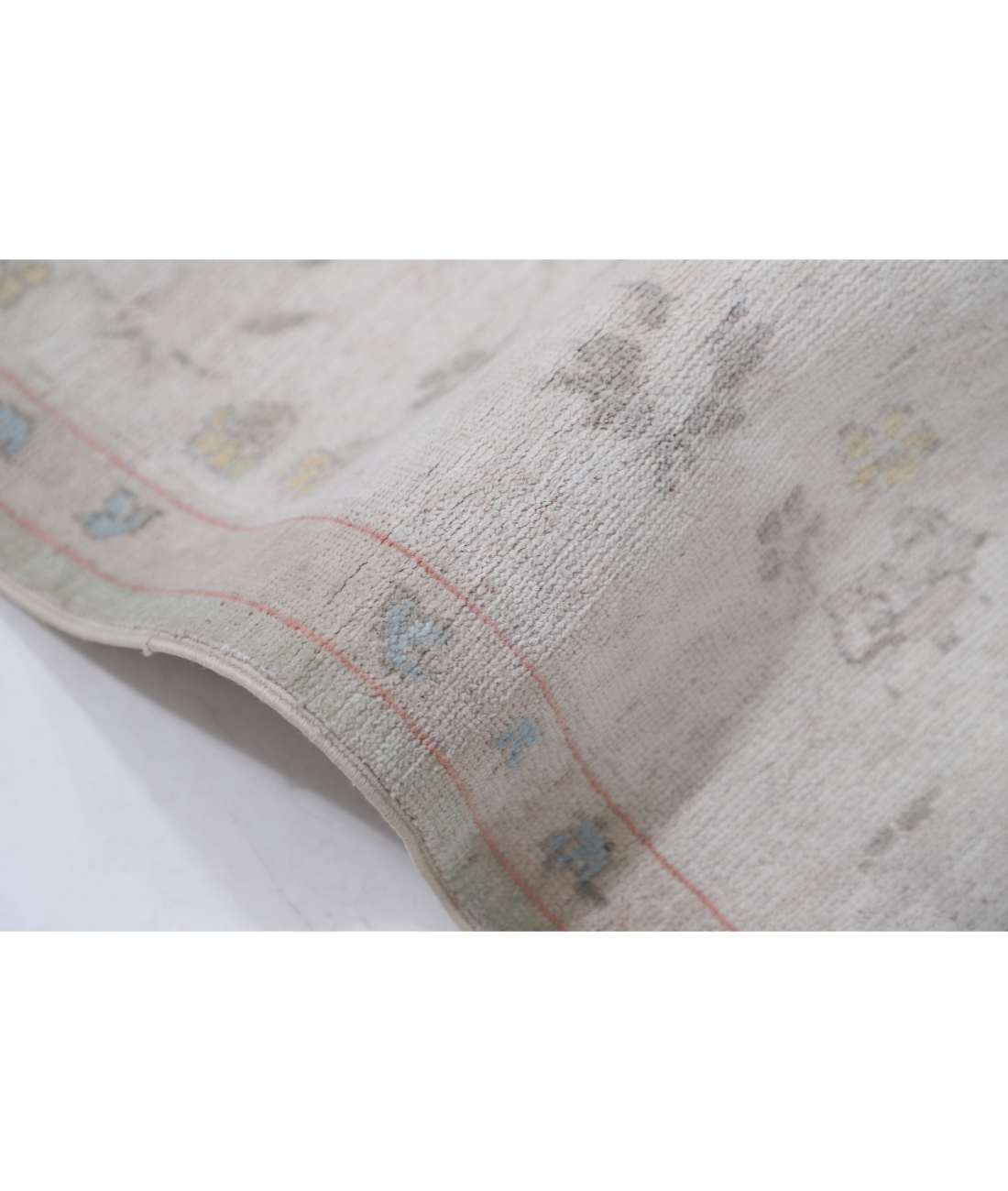 Hand Knotted Serenity Wool Rug 8' 2" X 10' 1" 8' 2" X 10' 1" (249 X 307) / Green / Ivory