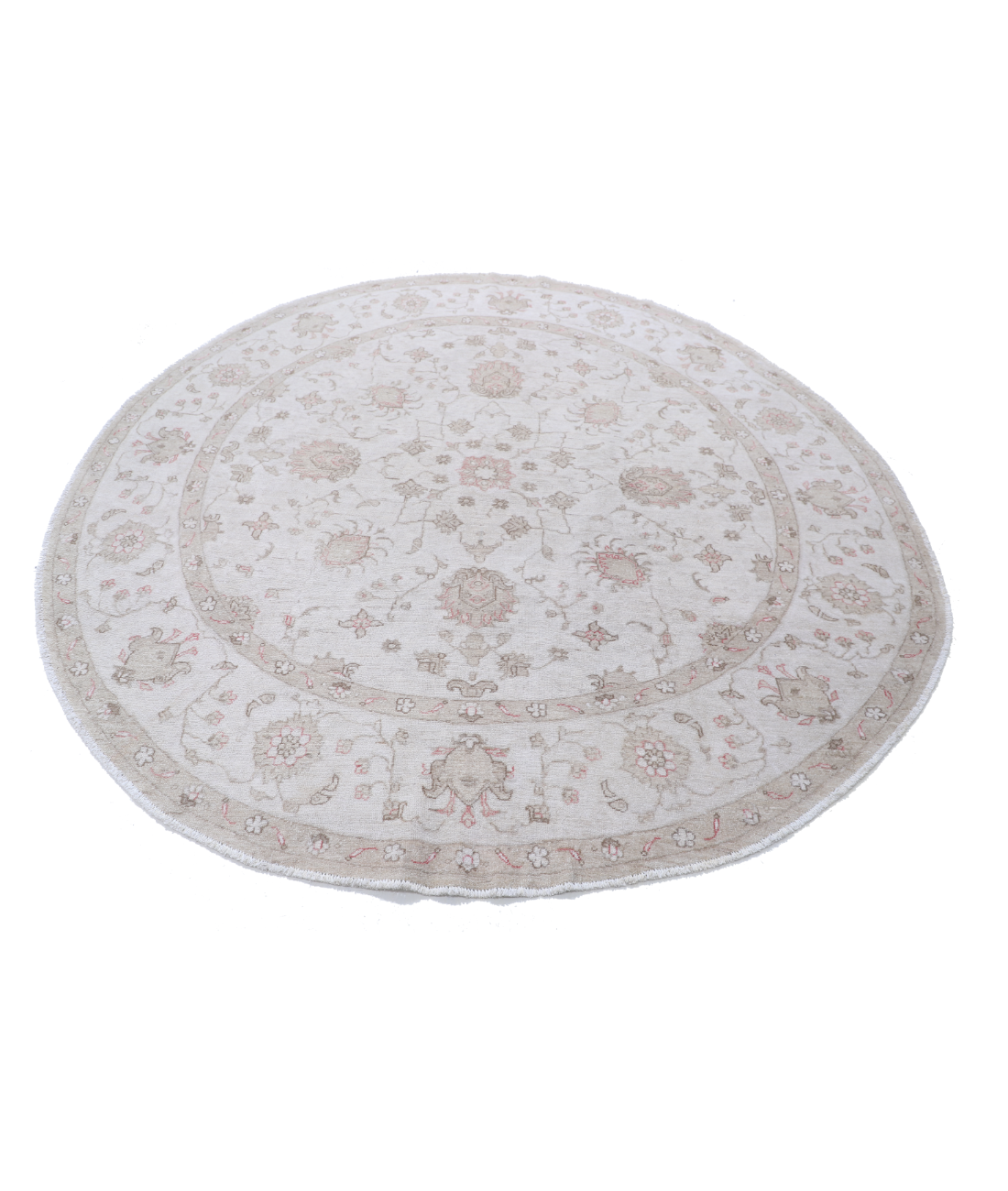 Hand Knotted Serenity Wool Rug 7' 9" X 8' 2" 7' 9" X 8' 2" (236 X 249) / Ivory / Ivory