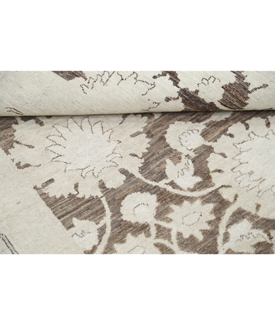 Hand Knotted Serenity Wool Rug 8' 10" X 11' 9" 8' 10" X 11' 9" (269 X 358) / Ivory / Pink