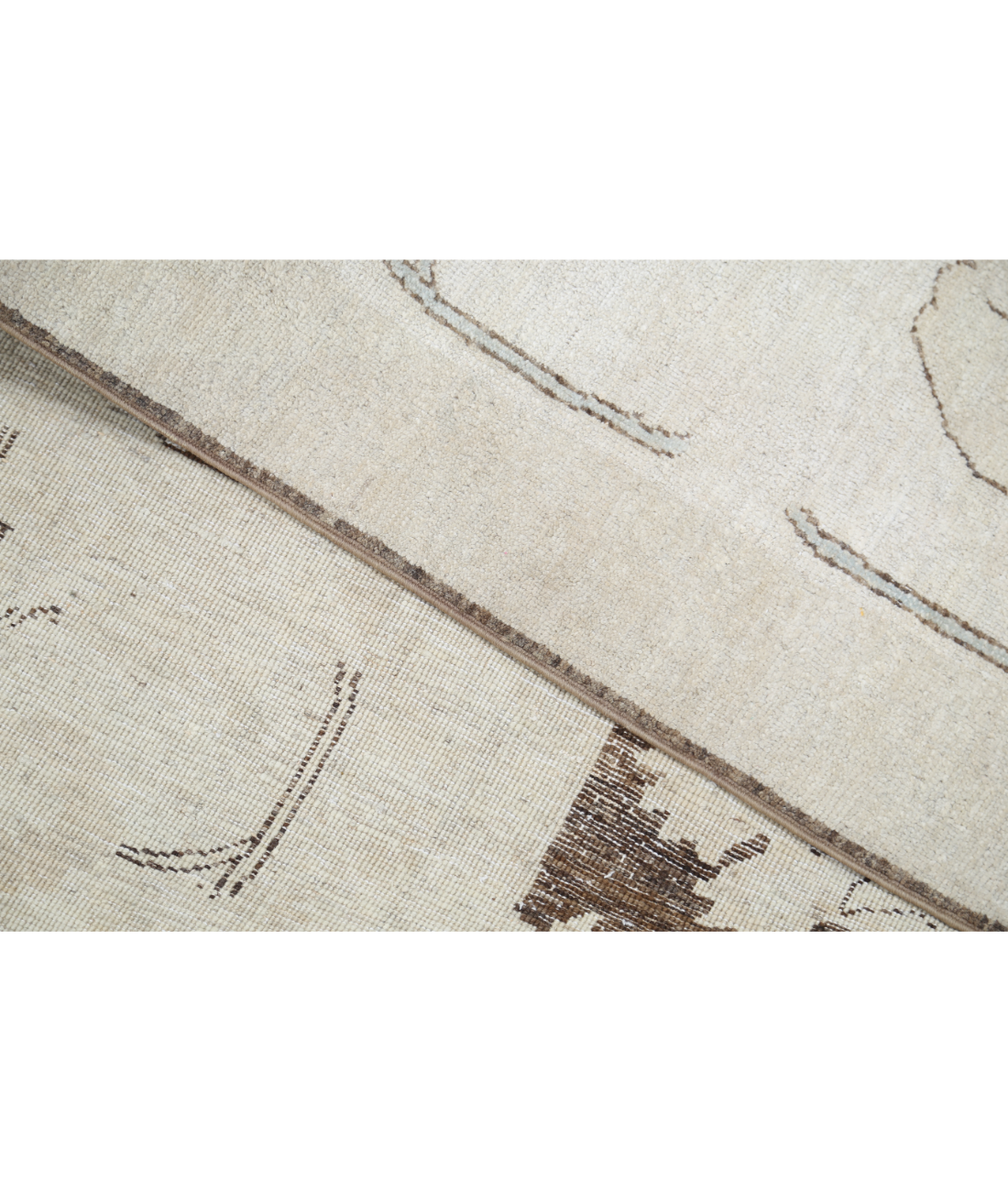 Hand Knotted Serenity Wool Rug 8' 10" X 11' 9" 8' 10" X 11' 9" (269 X 358) / Ivory / Pink