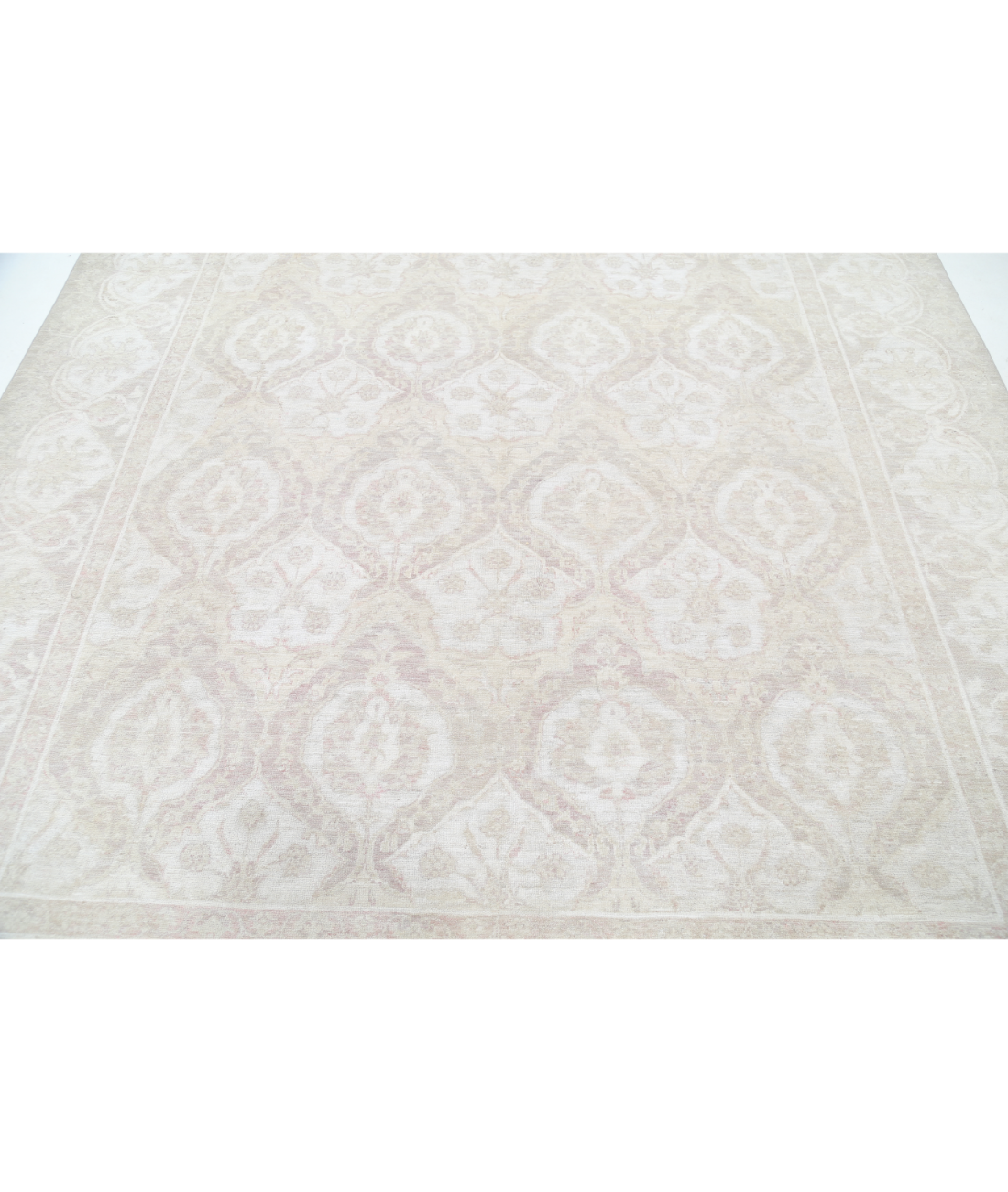 Hand Knotted Serenity Wool Rug 8' 2" X 9' 9" 8' 2" X 9' 9" (249 X 297) / Brown / Ivory