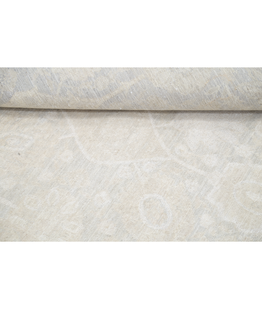 Hand Knotted Serenity Wool Rug 6' 1" X 9' 0" 6' 1" X 9' 0" (185 X 274) / Brown / Ivory