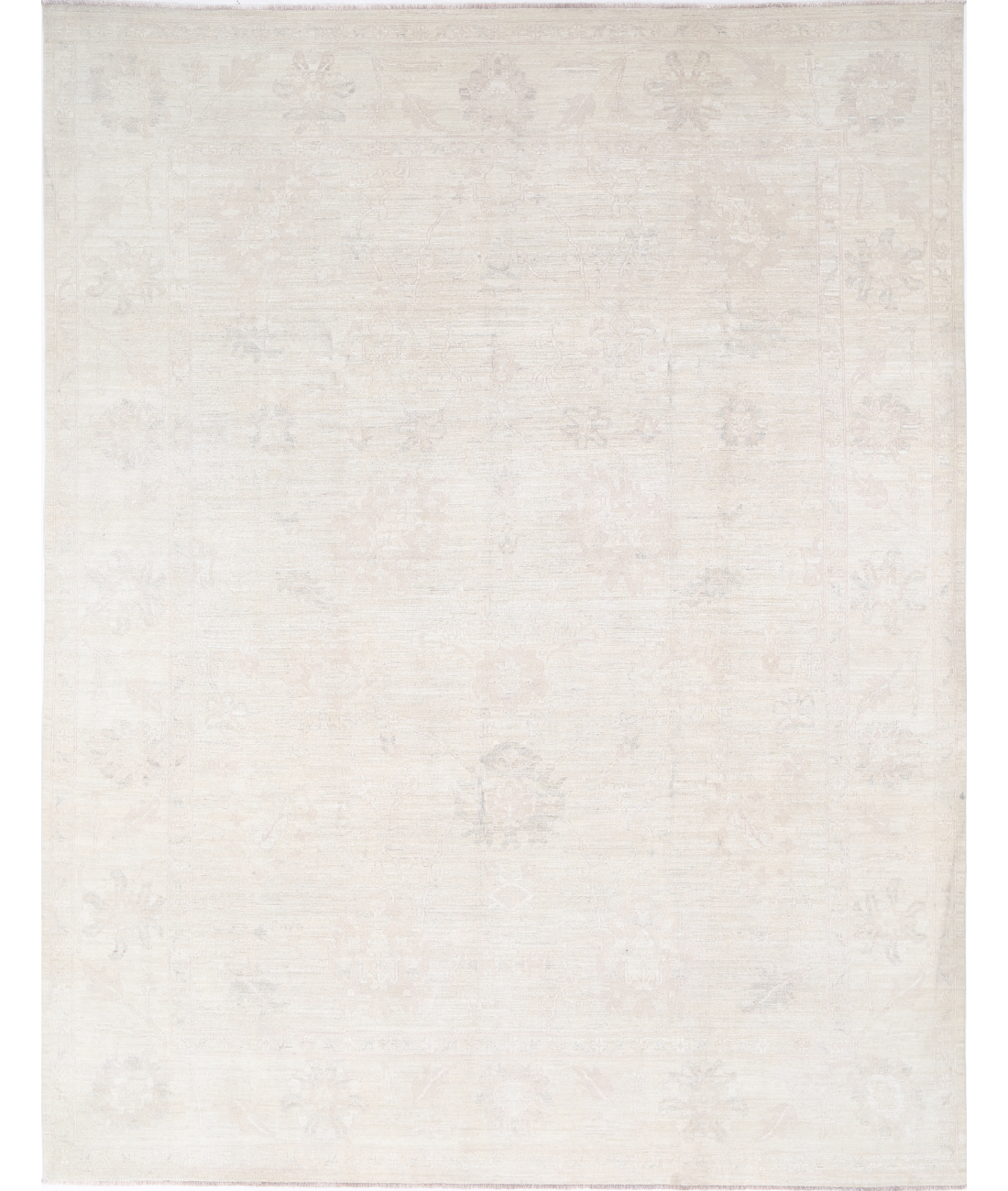 Hand Knotted Serenity Wool Rug 9' 0" X 11' 9" 9' 0" X 11' 9" (274 X 358) / Ivory / Ivory