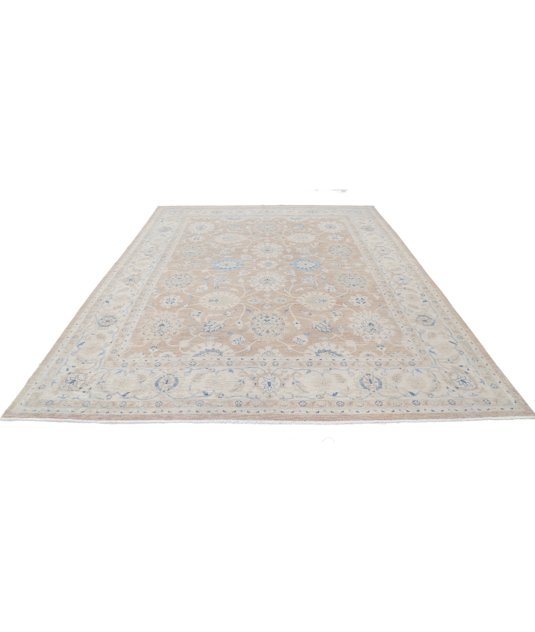 Hand Knotted Serenity Wool Rug 8' 9" X 11' 8" 8' 9" X 11' 8" (267 X 356) / Brown / Ivory