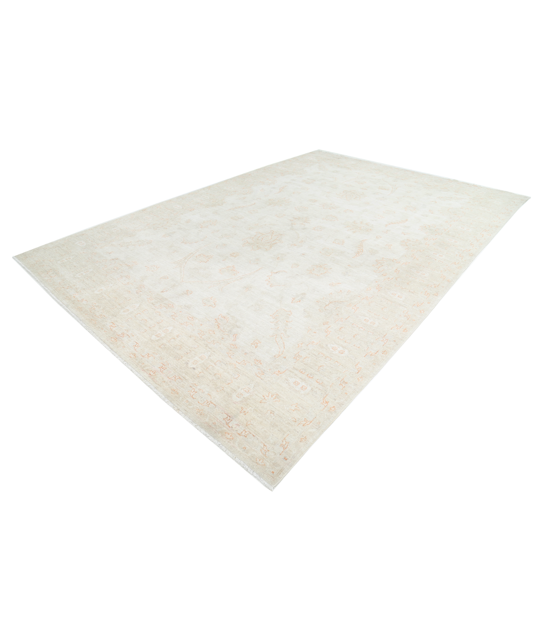 Hand Knotted Serenity Wool Rug 9' 9" X 14' 2" 9' 9" X 14' 2" (297 X 432) / Ivory / Grey
