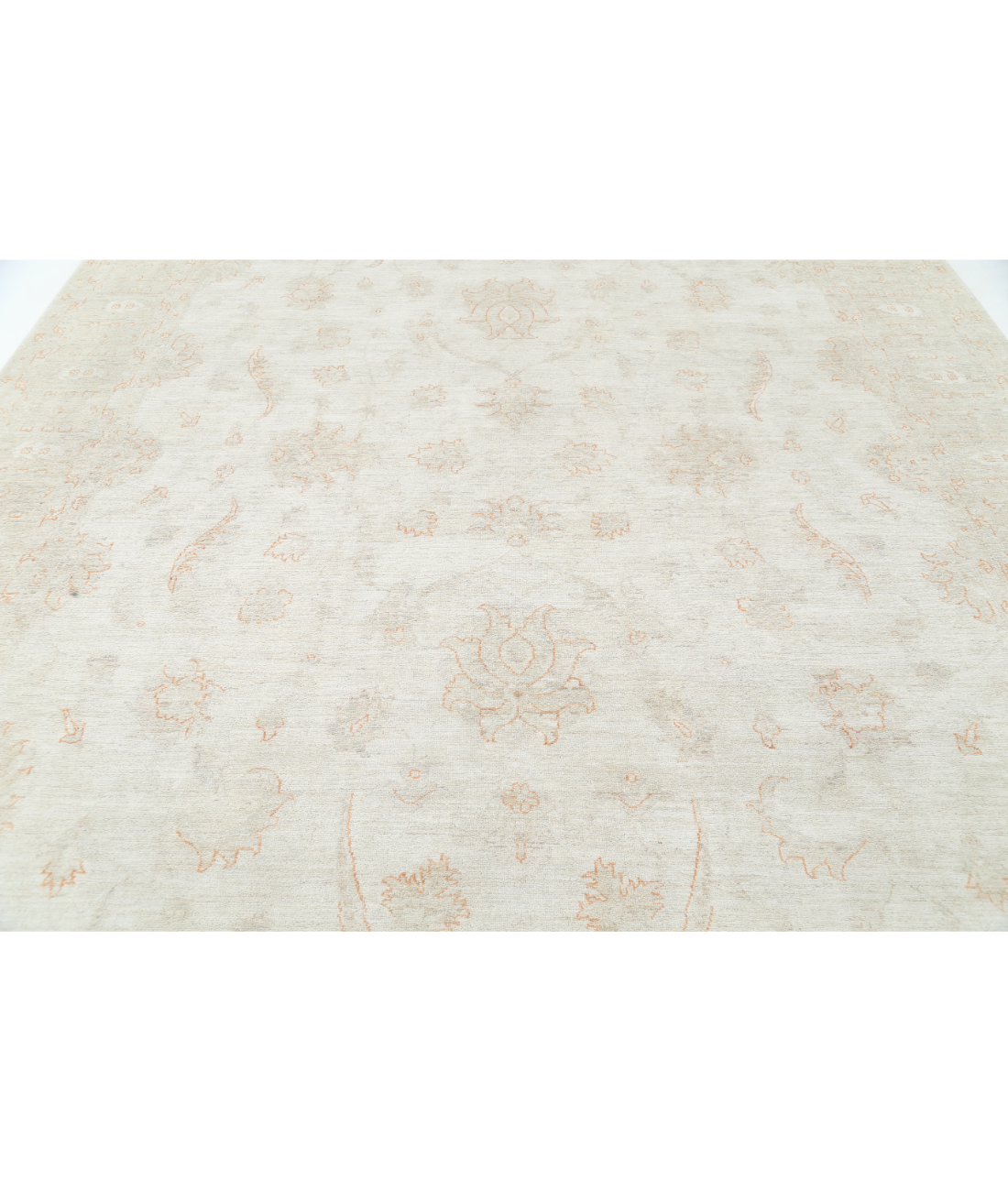 Hand Knotted Serenity Wool Rug 9' 9" X 14' 2" 9' 9" X 14' 2" (297 X 432) / Ivory / Grey