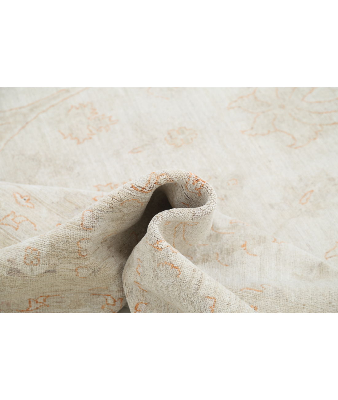 Hand Knotted Serenity Wool Rug 9' 9" X 14' 2" 9' 9" X 14' 2" (297 X 432) / Ivory / Grey