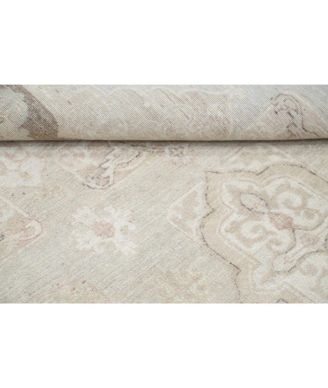 Hand Knotted Serenity Wool Rug 10' 2" X 13' 10" 10' 2" X 13' 10" (310 X 422) / Beige / Brown