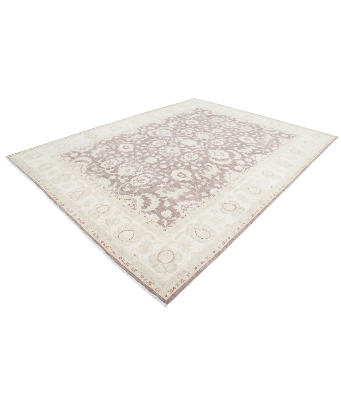 Hand Knotted Serenity Wool Rug 9' 0" X 11' 9" 9' 0" X 11' 9" (274 X 358) / Brown / Ivory