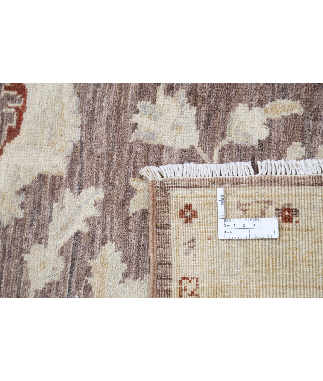 Hand Knotted Serenity Wool Rug 9' 0" X 11' 9" 9' 0" X 11' 9" (274 X 358) / Brown / Ivory