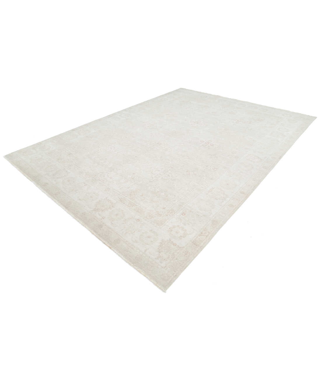 Hand Knotted Serenity Wool Rug 8' 7" X 11' 8" 8' 7" X 11' 8" (262 X 356) / Brown / Ivory