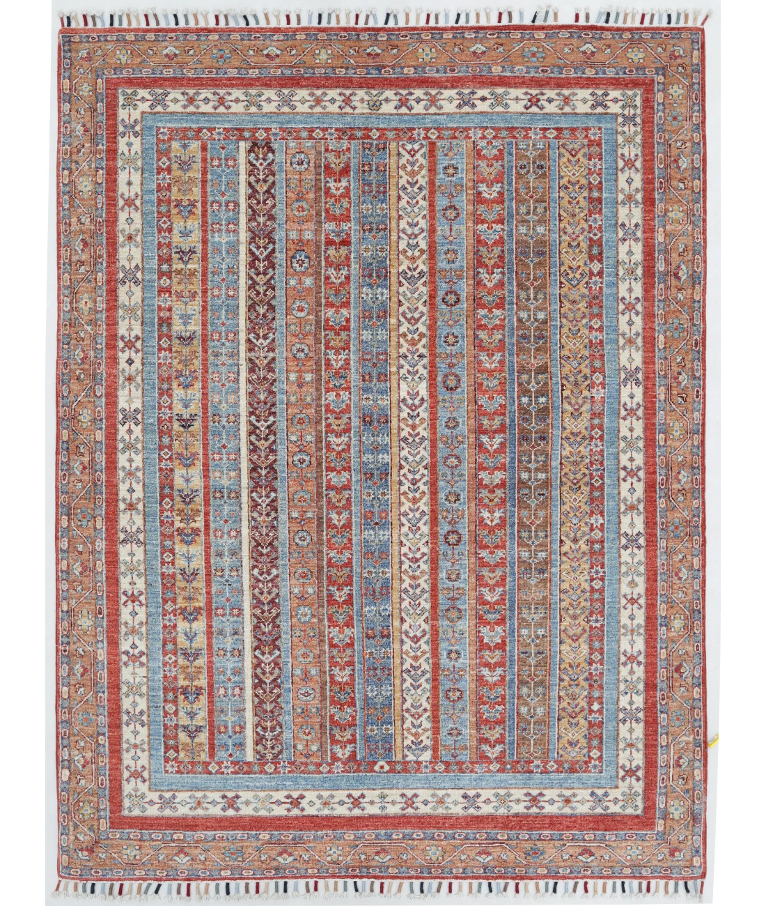Hand Knotted Shaal Wool Rug 5' 0" X 6' 7" 5' 0" X 6' 7" (152 X 201) / Multi / Multi