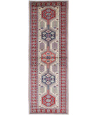 Shirvan 3'2'' X 9'8'' Hand-Knotted Wool Rug 3'2'' x 9'8'' (95 X 290) / Ivory / Red