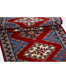 Shirvan 2'1'' X 5'11'' Hand-Knotted Wool Rug 2'1'' x 5'11'' (63 X 178) / Red / Blue