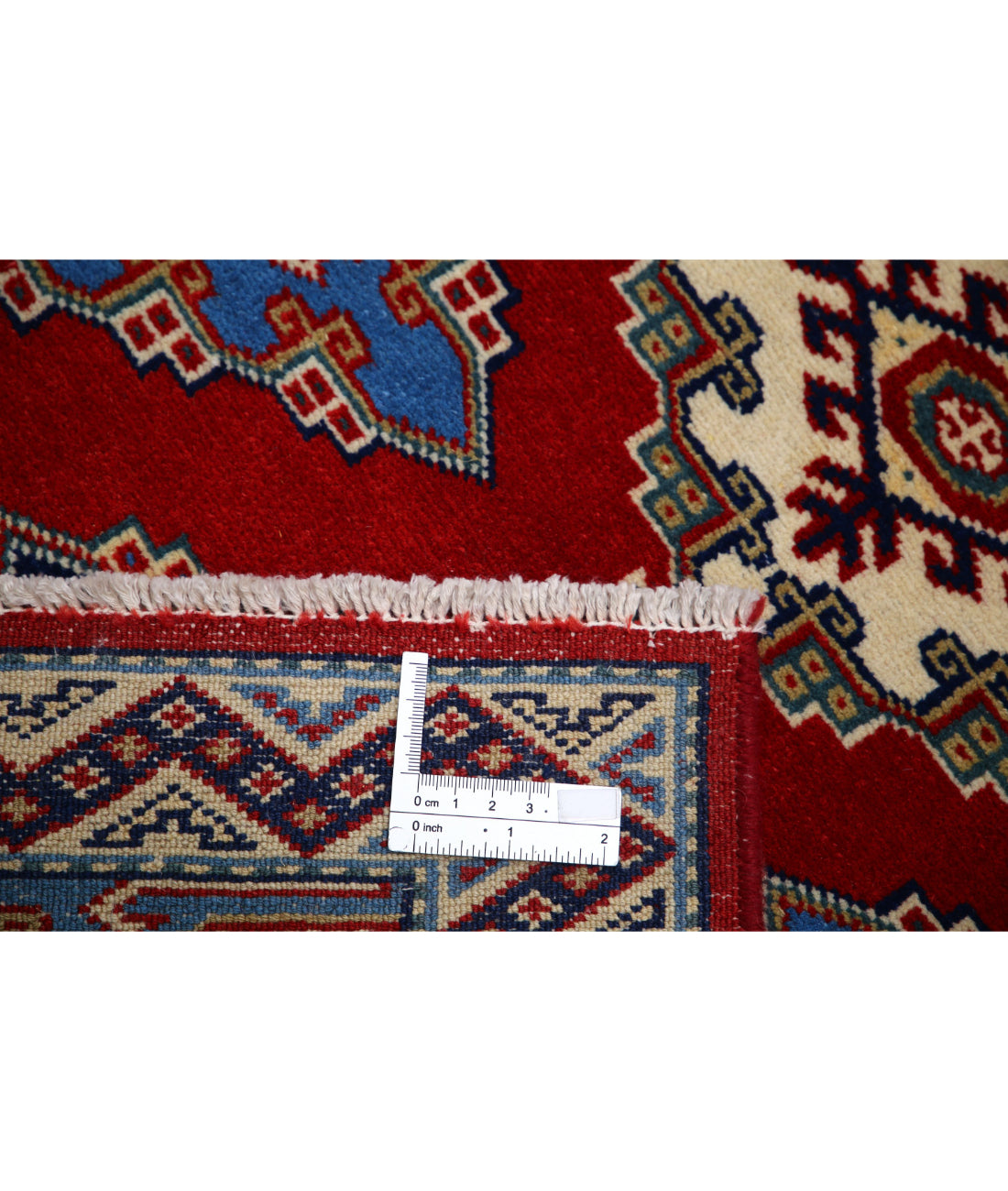 Shirvan 2'1'' X 5'11'' Hand-Knotted Wool Rug 2'1'' x 5'11'' (63 X 178) / Red / Blue