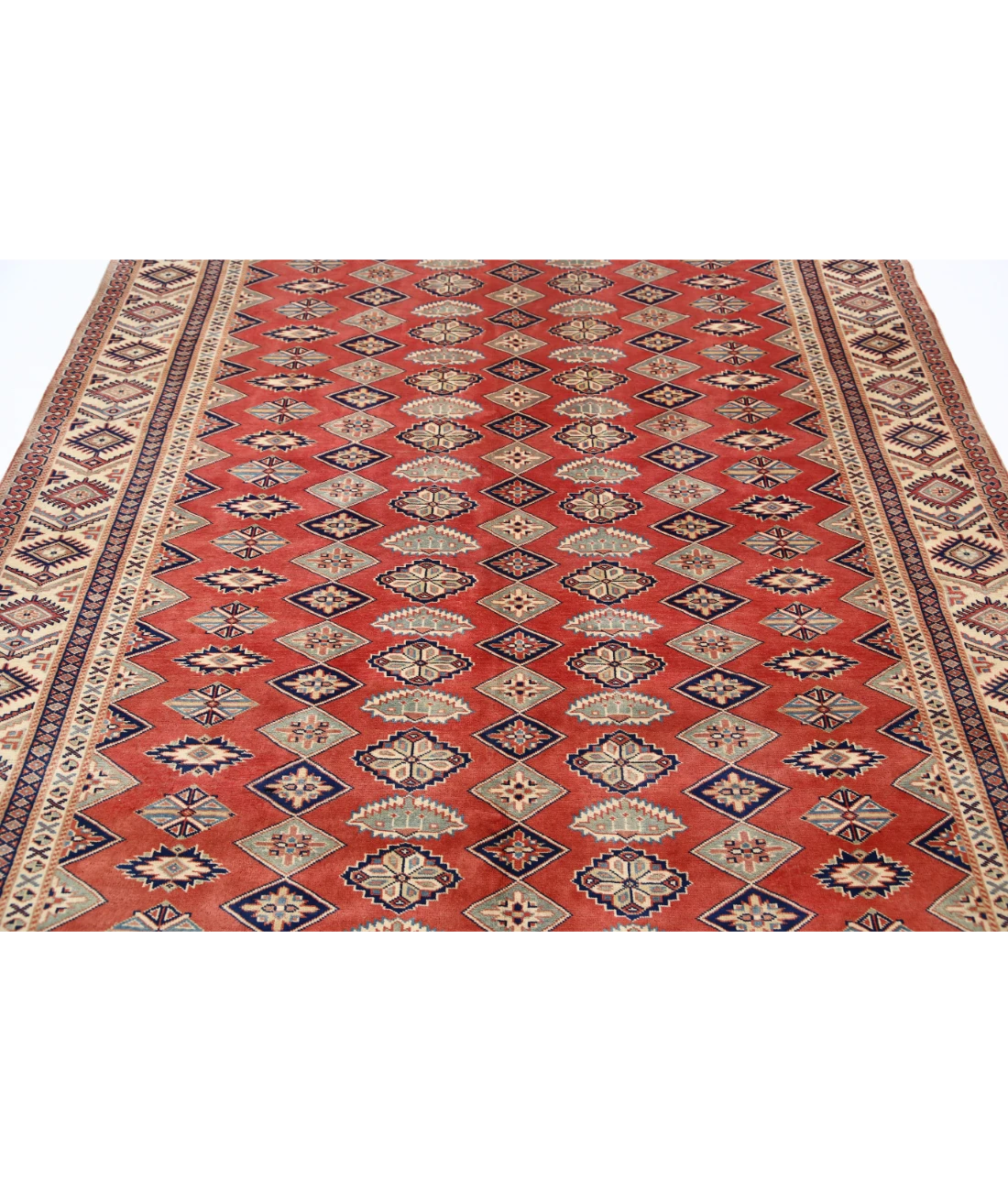 Shirvan 6'3'' X 8'9'' Hand-Knotted Wool Rug 6'3'' x 8'9'' (188 X 263) / Rust / Ivory