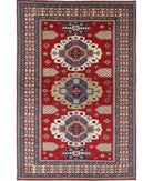 Shirvan 5'3'' X 7'9'' Hand-Knotted Wool Rug 5'3'' x 7'9'' (158 X 233) / Red / Ivory