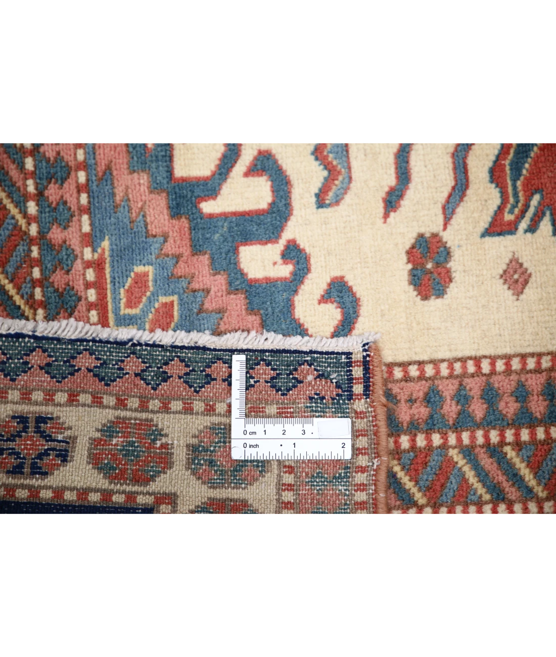 Shirvan 5'3'' X 6'9'' Hand-Knotted Wool Rug 5'3'' x 6'9'' (158 X 203) / Ivory / Blue