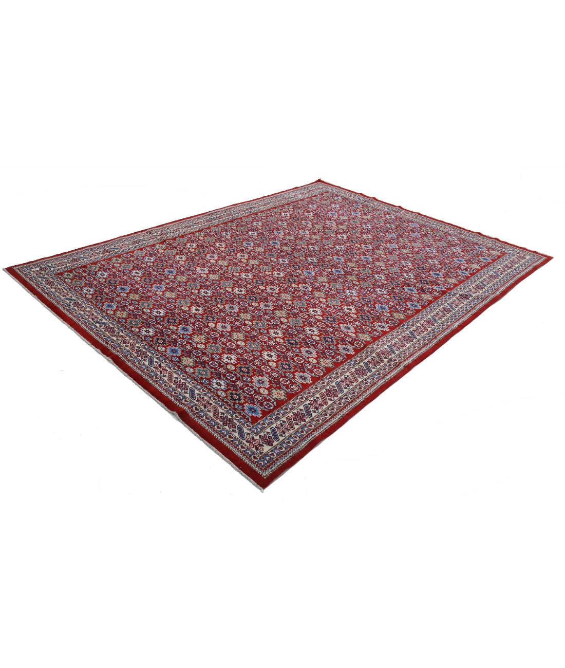 Shirvan 7'5'' X 9'8'' Hand-Knotted Wool Rug 7'5'' x 9'8'' (223 X 290) / Red / Ivory