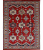 Shirvan 7'3'' X 10'3'' Hand-Knotted Wool Rug 7'3'' x 10'3'' (218 X 308) / Red / Ivory