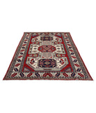 Shirvan 5'2'' X 7'6'' Hand-Knotted Wool Rug 5'2'' x 7'6'' (155 X 225) / Red / Ivory