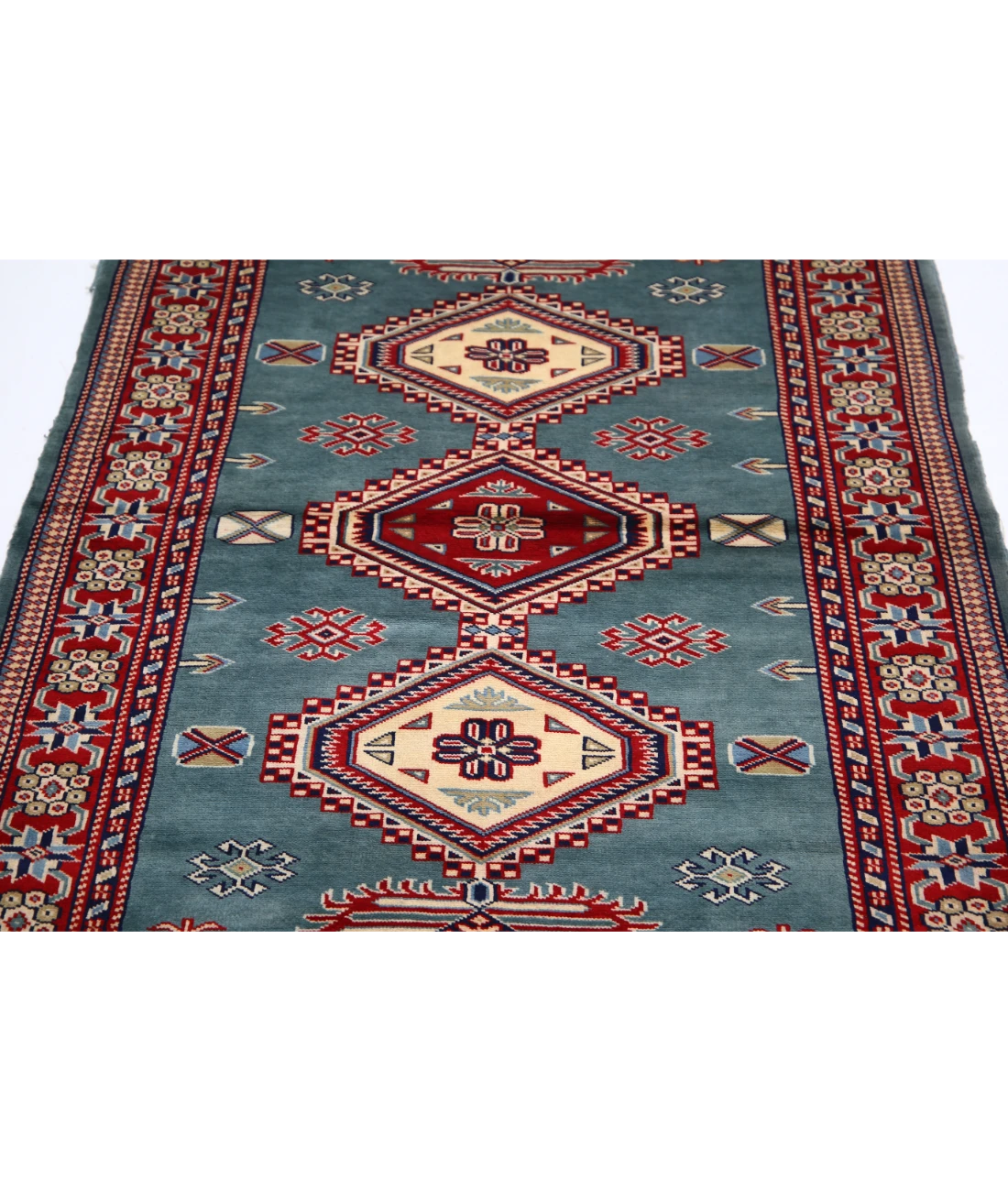 Shirvan 3'4'' X 4'10'' Hand-Knotted Wool Rug 3'4'' x 4'10'' (100 X 145) / Blue / Red