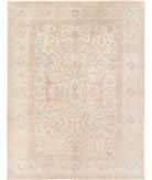 Sultanabad 9'8'' X 12'7'' Hand-Knotted Wool Rug 9'8'' x 12'7'' (290 X 378) / Ivory / Green