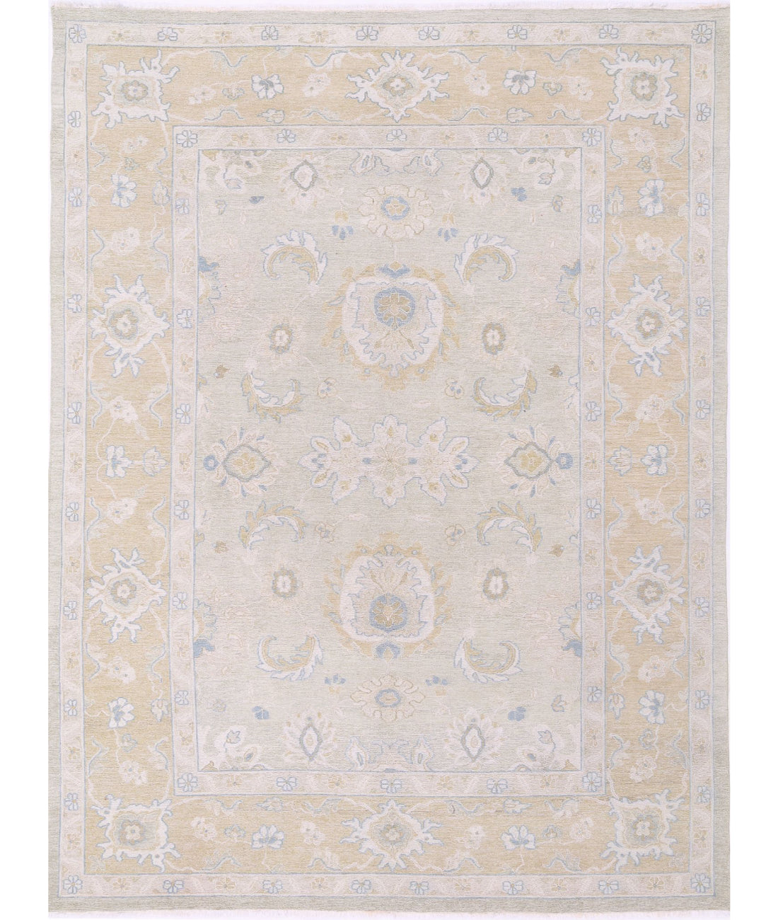 Serenity 8'2'' X 10'11'' Hand-Woven Wool Rug 8'2'' x 10'11'' (245 X 328) / Green / Gold
