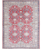 Kazak 4'10'' X 6'6'' Hand-Knotted Wool Rug 4'10'' x 6'6'' (145 X 195) / Red / Ivory