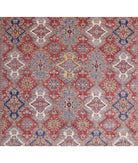 Kazak 9'10'' X 13'9'' Hand-Knotted Wool Rug 9'10'' x 13'9'' (295 X 413) / Red / Ivory