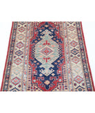 Kazak 2'9'' X 4'1'' Hand-Knotted Wool Rug 2'9'' x 4'1'' (83 X 123) / Red / Ivory