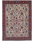 Tabriz 8'9'' X 11'10'' Hand-Knotted Wool Rug 8'9'' x 11'10'' (263 X 355) / Ivory / Red