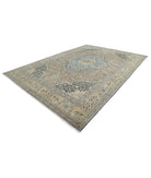 Tabriz 10'7'' X 15'3'' Hand-Knotted Wool Rug 10'7'' x 15'3'' (318 X 458) / Taupe / Blue