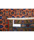 Tabriz 2'8'' X 9'2'' Hand-Knotted Wool Rug 2'8'' x 9'2'' (80 X 275) / Peach / Blue