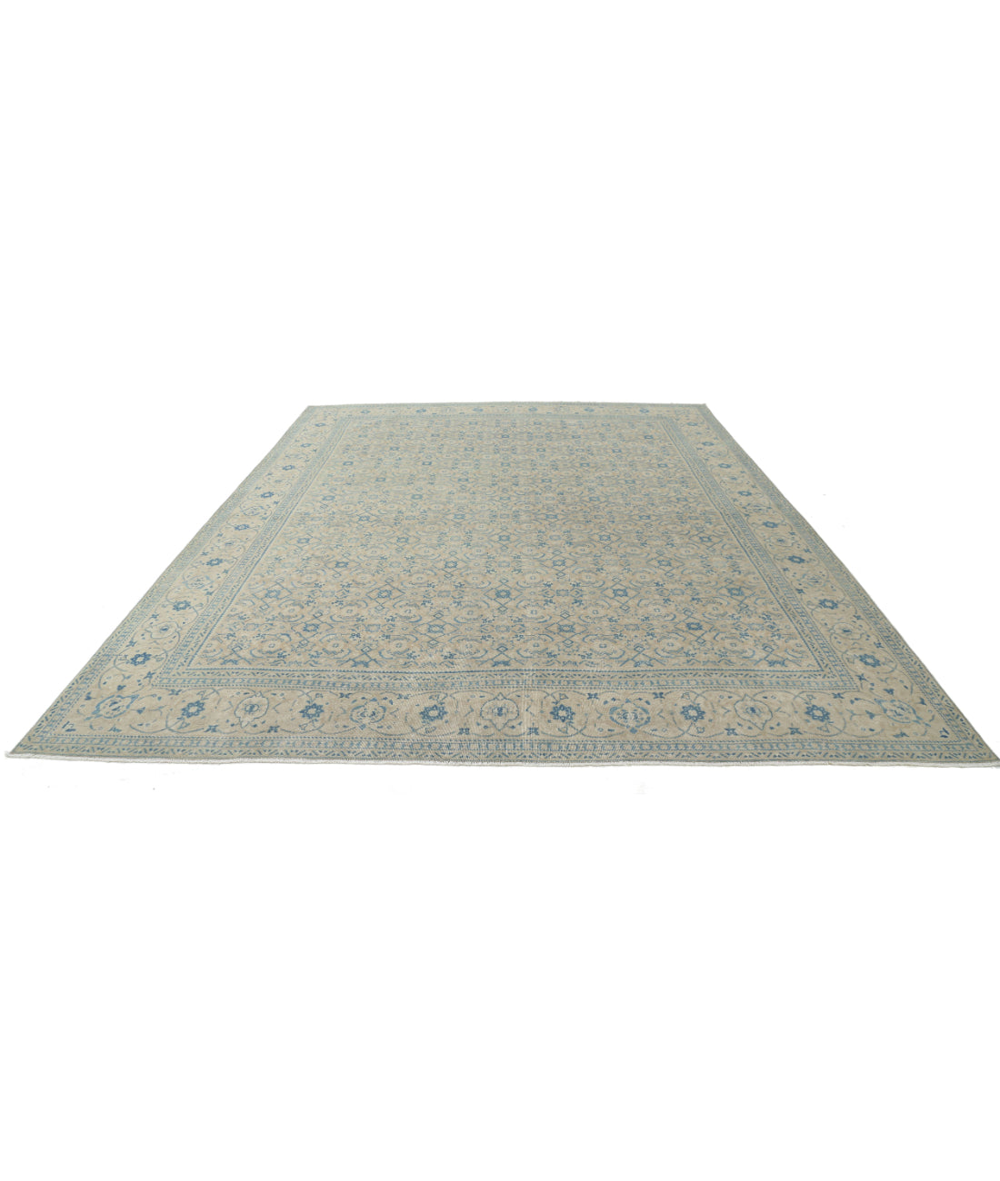 Tabriz 10'0'' X 13'1'' Hand-Knotted Wool Rug 10'0'' x 13'1'' (300 X 393) / Taupe / Beige