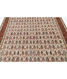 Tabriz 6'5'' X 9'5'' Hand-Knotted Wool Rug 6'5'' x 9'5'' (193 X 283) / Ivory / Red